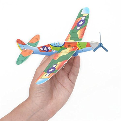 Rhode Island Novelty 8" Flying Glider Plane Set of 12