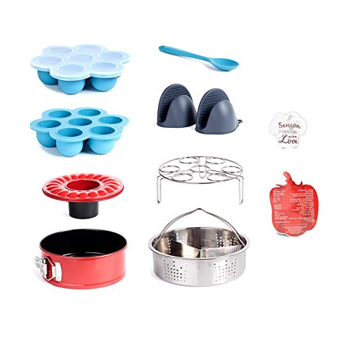 image for Kenley Instant Pot Accessories Set - Steamer Basket 6 8 qt, Springform