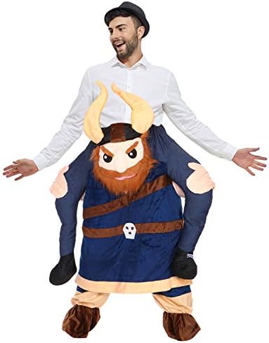 TOLOCO Piggyback Ride On Riding Shoulder Adult Costume Easter Mascot Pants