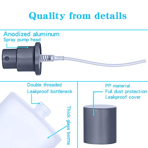 2 Pack 50ml(1.69Oz) Frosted Empty Glass Spray Bottle Refillable Fine Mist Spray Perfume Bottle,Atomizer Bottle Makeup Tool (2 Pack 50ML) 5 2 Pack 50ml(1.69Oz) Frosted Empty Glass Spray Bottle Refillable Fine Mist Spray Perfume Bottle,Atomizer Bottle Makeup Tool (2 Pack 50ML)