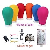 22inch Canvas Block Head Mannequin with Stand Manikin Head Set for Wig Making Display Styling with Mount Hole(Yellow)