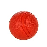 Eaarliyam Dog Interactive Toy Ball Indestructible Dog Ball Pet Toy for Training Playing Chew Toy Rubber Baseball-Sized Bouncy Dog Ball M Size Red