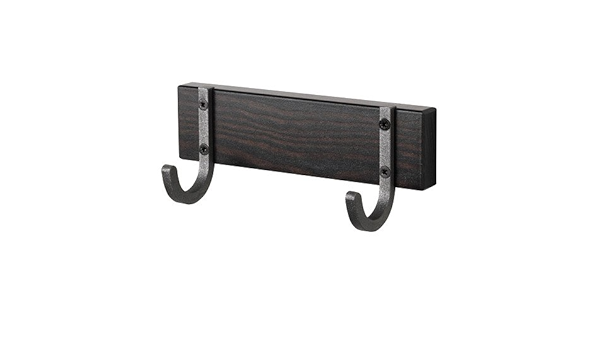 IKEA HJALMAREN - toallero con 2 ganchos, negro-marrón de la ...