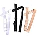 gloednApple 3pcs Bra Extender Strap, Low Back Backless Bra Strap Adapter Converter Adjustable Extender 2 Hook(Black+White+Skin)