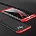 AICase Galaxy S8 Plus Case, 3 in 1 Ultra Thin and Slim Hard PC Case Anti-Scratches Premium Slim 360 Degree Full Body Protective Cover for Samsung Galaxy S8 Plus Case (6.2'')(2017) (Red+Black)
