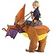Hsctek Inflatable Pteranodon Costume Kids, Halloween Inflatable Dinosaur Costume for Kids, Blow Up Dinosaur Costume for Girls Boys