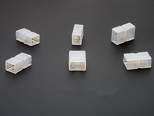 JCL 20pcs 2-Pin Connector for 5050 LED 100-240V Strip Lights LED Strip Accessories