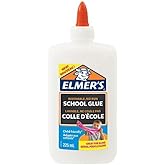 Elmer's White PVA Glue | 225 mL | Washable and Kid Friendly | Great for Making Slime and Crafting