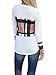 Tutorutor Womens Plaid T Shirts Long Sleeve Casual Patchwork 2018 Fashion Tops Blouses