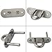 Alise Ceiling Hook Heavy Duty Top Hook Swing Hooks for Yoga Hammock Fan Chandelier Swing Marine Boat Application Sandbag Bag,4-Inch Length Stainless Steel 1 Pair