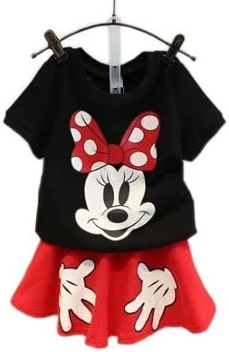 Baby Girl clothing Sets Skirt Top Set Mickey Mouse Cartoon Print