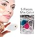 Mesaki Silicone Makeup Sponge 5 Pack Mix Color [Washable] Premium Quality