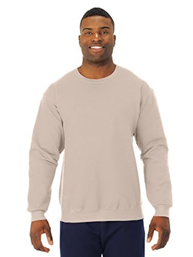 JERZEES Crewneck 562M, SMALL, Sandstone in Oman Whizz  Active Sweatshirts