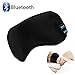 WU-MINGLU Bluetooth Sleeping Eye Mask Headphones, Travel Sleeping Headphone 4.1 Bluetooth Eye Mask Handsfree Sleep Eye Shades Music Headset Earpiece Washable for Phone iPad Tablet (Black 1)
