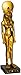 Design Toscano Sekhmet Lion Goddess of the Egyptian Realm Figurine Statue, 8 Inch, Polyresin, Black and Gold