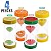Glarks 4 Colors Fruit Style Hourglass Sand Timer Clock 5mins / 10mins / 15mins / 30mins Sandglass Timer for Kids, Classroom, Kitchen, Games, Brushing Timer, Home Office Decoration Timers
