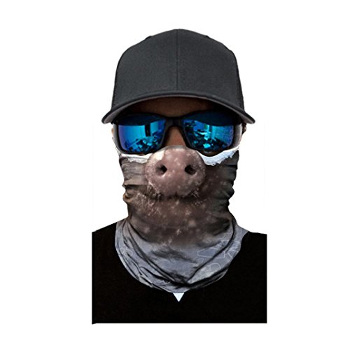Shybuy Multifunctional Headwear Cycling Motorcycle Head Scarf Sun Face Mask Ski Balaclava Headband (C, 25CM X 50CM) - Thumbnail 2