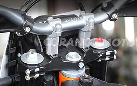 Amazon Corange オートバイのハンドルバー高さ調整ハンドルバーマウントライザークランプ Ktm 1050 1190 1290 Advの場合 オレンジ ハンドルスペーサー ストッパー 車 バイク