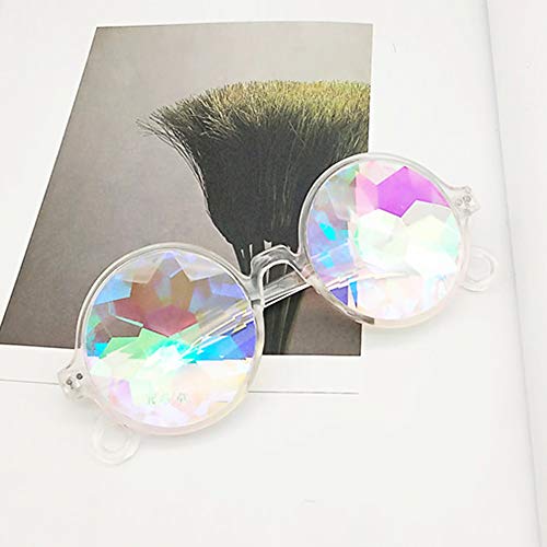 LUFF GloFX Ultimate Kaleidoscope Glasses Lightweight Glass Diffracted Lens For Christmas Halloween Music Festival Party(White) - Thumbnail 3