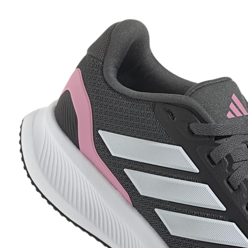 Unisex - Bambini e Ragazzi Runfalcon 5 Junior Shoes, Grey Six/Crystal White/Bliss Pink, 40 EU