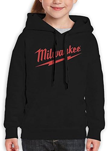 AnwenGP Pullover Power Tool Logo Milwaukee Father's Day Gift Unisex Boys,Girls,Youth Hipster Sweatshirt Pocket Hoodie S Black