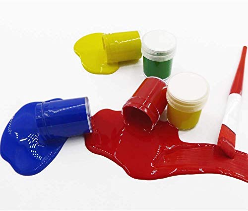 TBC The Best Crafts Acrylfarben 24 Farben Acrylfarbe Set Acrylic Paint Set Schulmalfarben Set Malens auf Leinwand Holz… – Bild 7