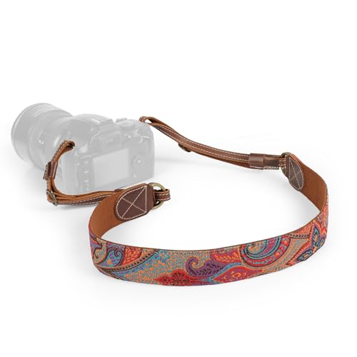 MegaGear Chelly Series SLR, DSLR Schulter- oder Nackengurt aus echtem Leder