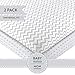 Pack N Play Portable Crib Sheet Set 100% Jersey Cotton Unisex for Baby Girl and Baby Boy by Ely's & Co. (Grey Chevron and Polka Dot)
