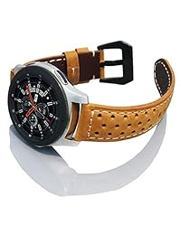 Olytop   Correa de reloj inteligente para Gear S3 Classic Frontier (nailon de 0.866 in con correa de piel)