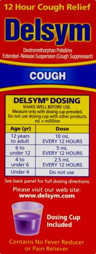 DELSYM ADULT 12 HOUR GRAPE COUGH SYRUP, 3 OZ