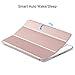 ULAK iPad Mini 4 Case, iPad Mini 5 Case Clear with Design, Slim Lightweight Smart Shell Stand Cover with Translucent Frosted Back Protector for iPad Mini 5/Mini 4, Rose Gold(Auto Wake/Sleep)