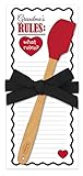 Brownlow Gifts Companions Magnetic List Pad And Spatula Set, Grandmas Rules