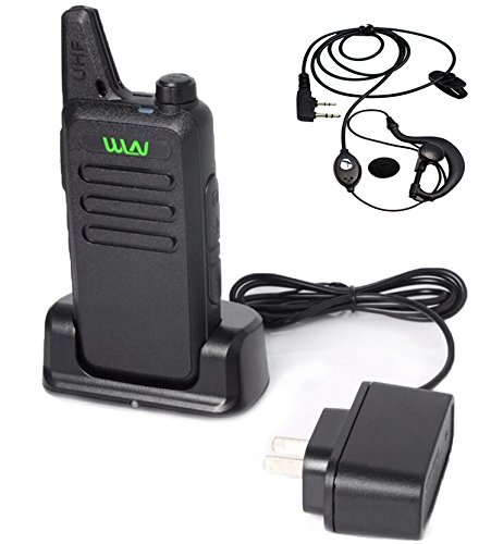 Mini Walkie-Talkies WLN KD-C1 UHF400-470MHz Long Range 2 Way Portable Ham Radios with Eearpiece Mini Walkie-Talkies WLN KD-C1 UHF400-470MHz Long Range 2 Way Portable Ham Radios with Eearpiece