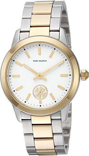 Tory burch women s the collins watch, gold/silver/ivory…