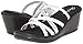 Skechers Cali Women's Rumblers-Social Butterfly Wedge Sandal,White Rhinestone,8 M US