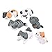Neko 6pcs Miniature Home Fairy Garden Cats - Micro Kitty Landscape Ornament Decorations – Cute Lucky Cat DIY Figures for Crafts, Home Decor and Cake Topper