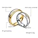 Tianyi Stainless Steel Band Ring Promise Ring Valentine Love Couples Wedding Engagement for Men Size 10