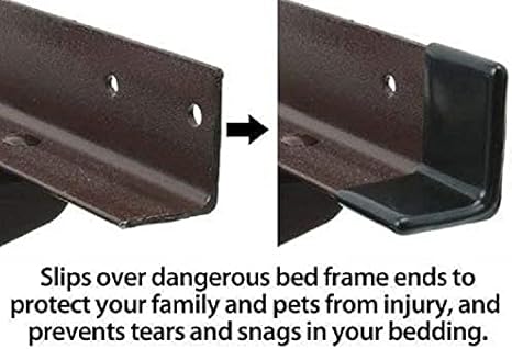 Amazon Com 1 1 2 Gashguards Deluxe Plastic Bed Frame End Caps Sheet Savers Set Of 2 Furniture Decor