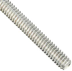 Steel Fully Threaded Rod, Zinc Plated, 1/2"-20