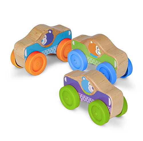 Melissa and Doug First Play Animal Stacking Cars, Multicolor, One Size