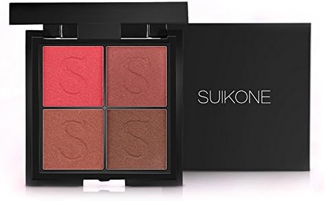 4 Colors Warterproof Eyeshadow Palette - Most Famous Shiny & Smoky Natrual Make up Eye shadow - Eye Mineral Powder kit (ORANGE RED)