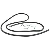Universal 4-Sided Cooker Oven Rubber Door Seal,Black