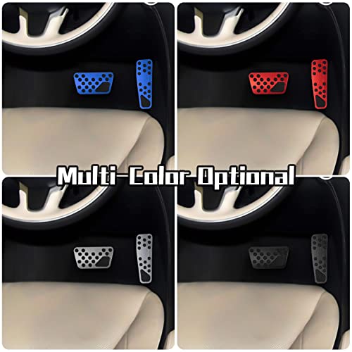 WORCAS No Drill AntiSlip Aluminum Gas Brake Pedal Cover,Accelerator