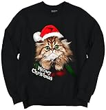 Cat Meow Santa Hat Christmas Gifts Funny Shirts Gift Ideas Sweatshirt