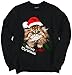 Cat Meow Santa Hat Christmas Gifts Funny Shirts Gift Ideas Sweatshirt