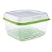 Rubbermaid FreshWorks Produce Saver Food Storage Container, Large Square, 11.1 Cup, Green