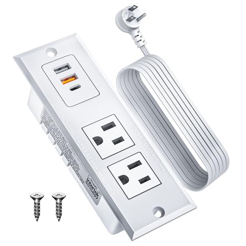 DOACE Recessed Power Strip with USB C Charging