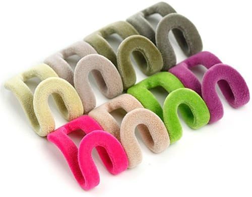 Auch 30Pcs Stable Hanger Connector Cascading Clothes Rack Hook Chest Space-Saving Attachment Huggable Style Hangers(Random Color)