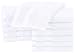 Amazon Brand – Pinzon Organic Cotton Bathroom Washcloths, Set of 12, White