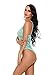 Barelove Women Halter Lingerie One Piece Lace Jumpsuit Flexible Bodysuit Nightdress(M,Green)